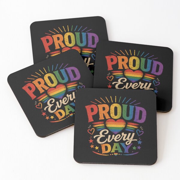 Item preview, Proud Every Day | LGBTQ Pride Rainbow Design designed and sold by RJACreative.