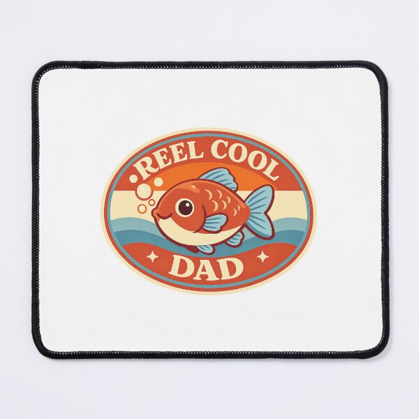 Item preview, Reel Cool Dad Retro Fishing designed and sold by LuveraxArt.
