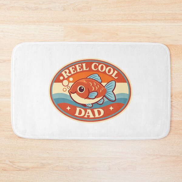Item preview, Reel Cool Dad Retro Fishing designed and sold by LuveraxArt.