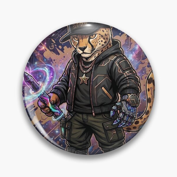 Artikelvorschau, Cyber Cheetah Streetwear Urban Tech Ästhetik entworfen und verkauft von SupernovaNote.