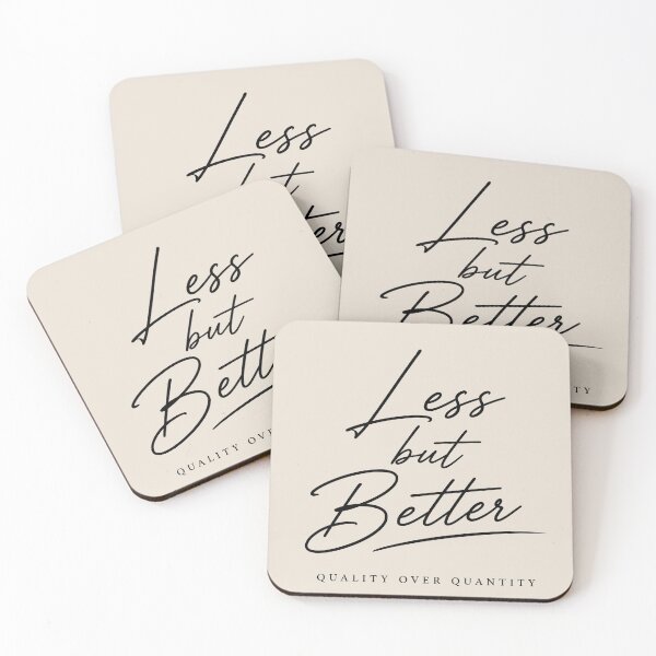 Item preview, Less but Better – Minimalist Typography Statement Design designed and sold by NBT-NOVA.