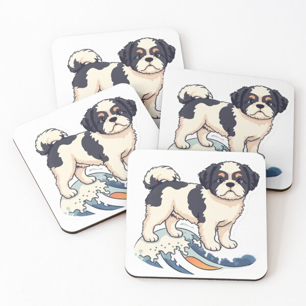 Item preview, Wave Rider Shih Tzu – Street Pup Vibes designed and sold by ShihTzuRareArt.