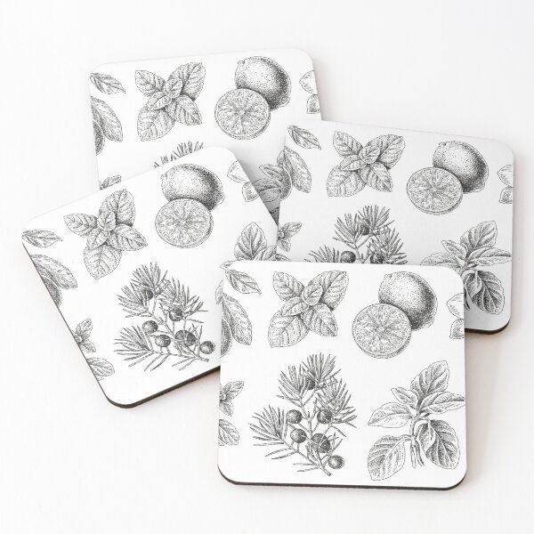 Item preview, Vintage Cocktail Botanicals, Bar Art, Kitchen Decor Gift designed and sold by LatentGoods.