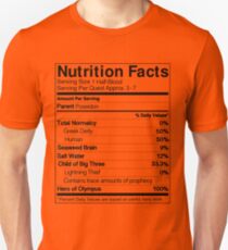 Half-Blood Nutrition Guide (Percy) Unisex T-Shirt