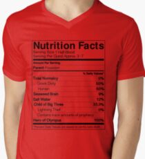 Half-Blood Nutrition Guide (Percy) Men's V-Neck T-Shirt