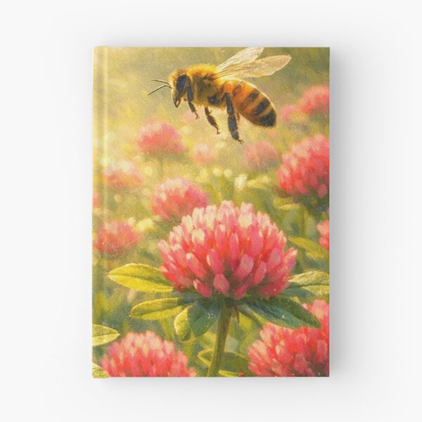 Item preview, Honey Bees in Red Clover designed and sold by TinCatOutPost.