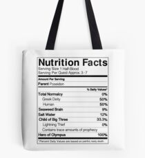 Bolsa de tela Guía de nutrición a mitad de la sangre (Percy)