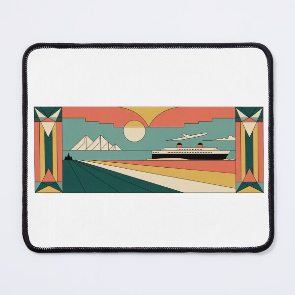Item preview, Vintage Travel, Art Deco Decor, Retro Escape Wall Art Gift designed and sold by LatentGoods.