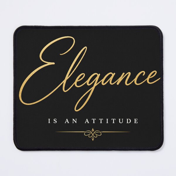 Item preview, Elegance Is an Attitude – Luxury Typography Quote Design designed and sold by NBT-NOVA.