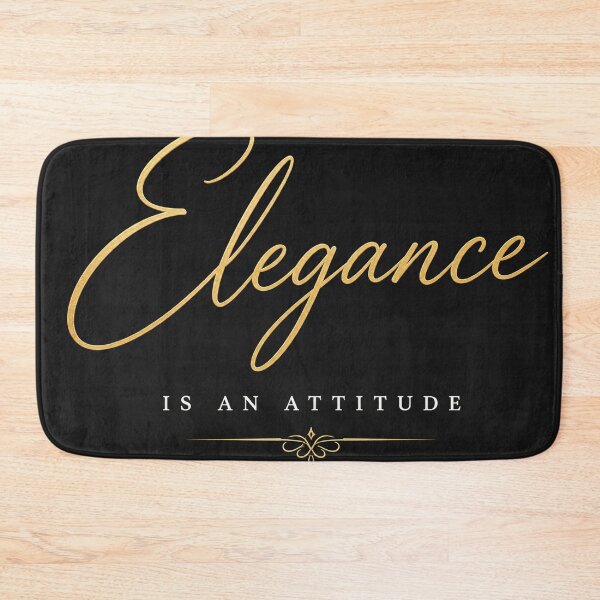 Item preview, Elegance Is an Attitude – Luxury Typography Quote Design designed and sold by NBT-NOVA.