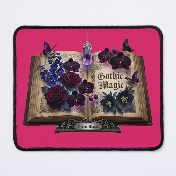 Item preview, Gothic Magic Grimoire with Purple Roses and Crystal Pendulum designed and sold by Utopian-Magic.