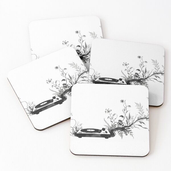 Item preview, Vinyl Botanical Silhouette, Music Room Decor, Wabi-Sabi Art Print Gift designed and sold by LatentGoods.