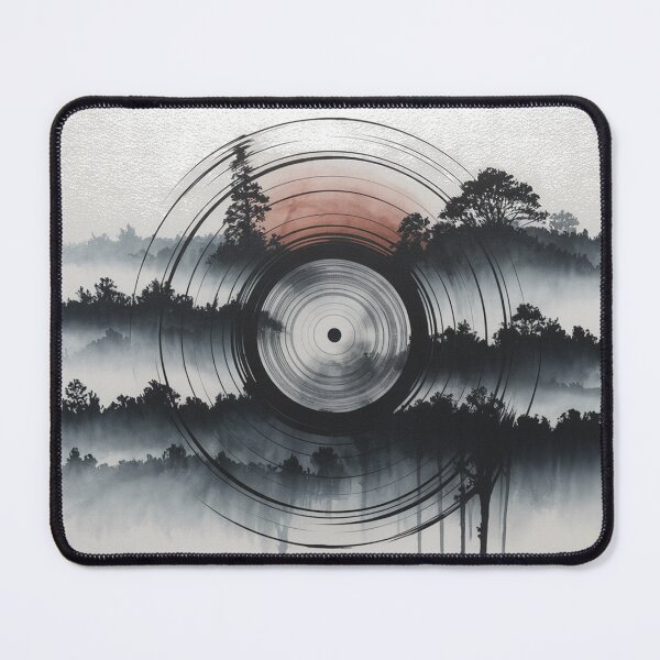 Item preview, Vinyl Forest, Music Room Decor, Moody Nature Wall Art Gift designed and sold by LatentGoods.