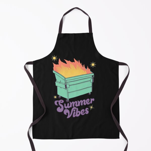 Item preview, Sarcastic Summer Vibes Fire Dumpster designed and sold by DoodleVerseDark.
