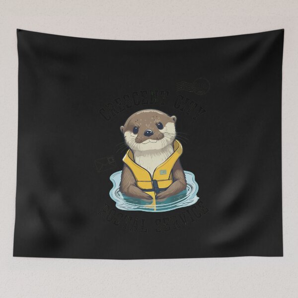 Item preview, Cute Otter Postal Service Life Vest Animal  designed and sold by DoodleVerseDark.