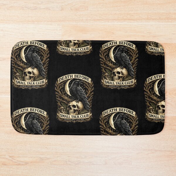 Item preview, Death Before Small Talk Club Raven designed and sold by Kicor.