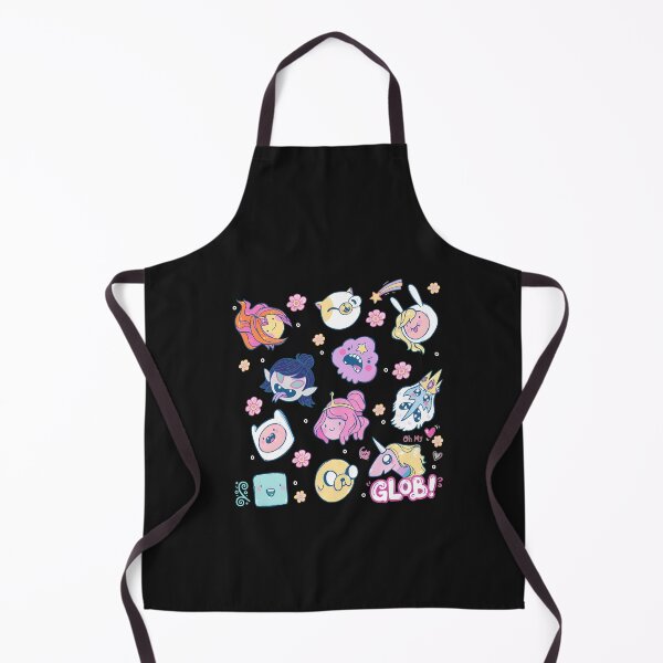 Item preview, Chibi Cartoon Character Flower Heads Pattern designed and sold by DoodleVerseDark.