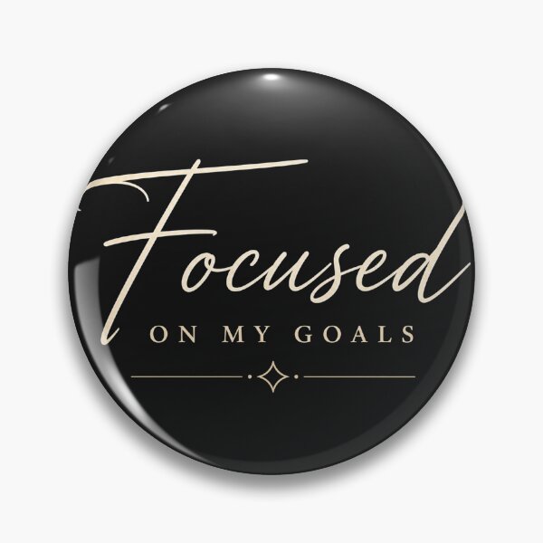 Item preview, Focused on My Goals – Elegant Motivational Typography Design designed and sold by NBT-NOVA.