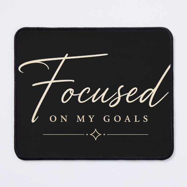 Item preview, Focused on My Goals – Elegant Motivational Typography Design designed and sold by NBT-NOVA.