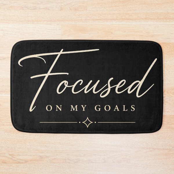 Item preview, Focused on My Goals – Elegant Motivational Typography Design designed and sold by NBT-NOVA.