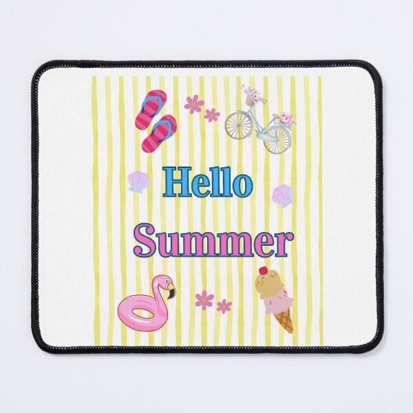Item preview, Hello Summer, Ice Cream, Pool Floaty, Bicycle designed and sold by HoppingCreation.