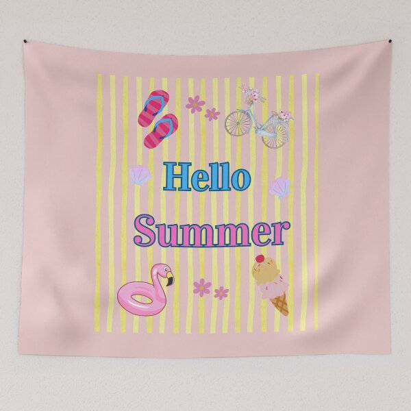 Item preview, Hello Summer, Ice Cream,  Pool Floaty, Bicycle designed and sold by HoppingCreation.