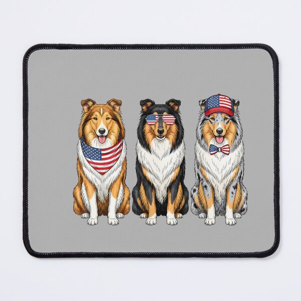 Item preview, Rough Collie 4th of July US American Flag Dog Patriotic designed and sold by GreggRoss.