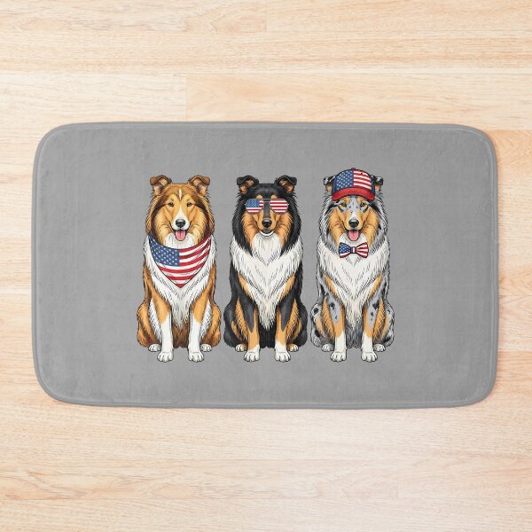 Item preview, Rough Collie 4th of July US American Flag Dog Patriotic designed and sold by GreggRoss.