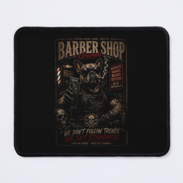 Item preview, Vintage Bulldog Barber Shop with Old School Grooming Vibe designed and sold by Modaozushi216.