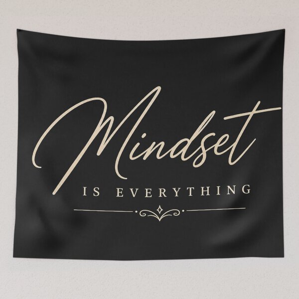Item preview, Mindset Is Everything – Elegant Motivational Typography Design designed and sold by NBT-NOVA.