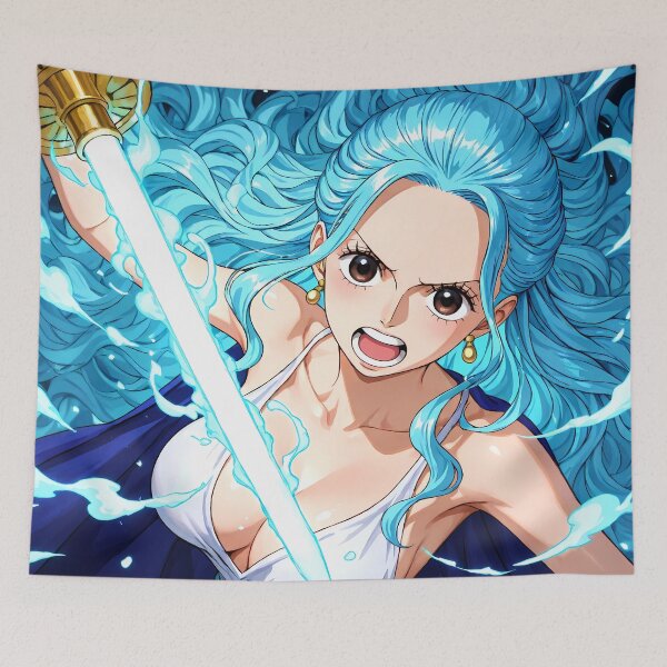 Item preview, Vivi One Piece Blue Flame Sword Battle Energy designed and sold by MicaheHaffner.