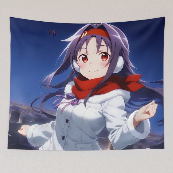 Item preview, Yuuki Sword Art Online Red Scarf Winter designed and sold by MicaheHaffner.