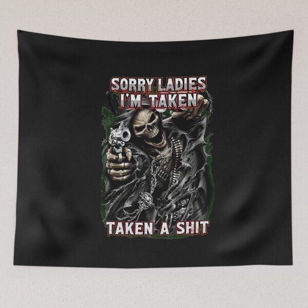 Item preview, Skeleton Guns Outlaw Humor Taken designed and sold by folk-4-arts.