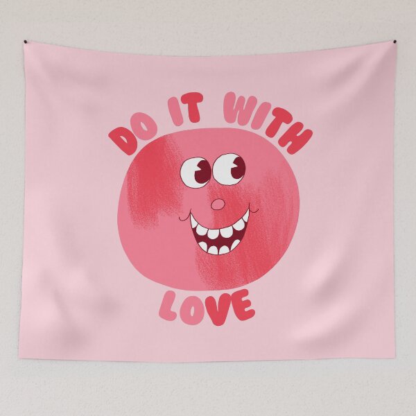 Item preview, Do It With Love, Happy Face designed and sold by yellowflowerhut.