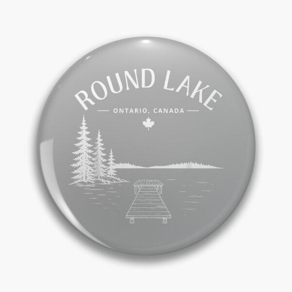Item preview, Round Lake Dock Life Pine Trees Mountain designed and sold by GreggRoss.