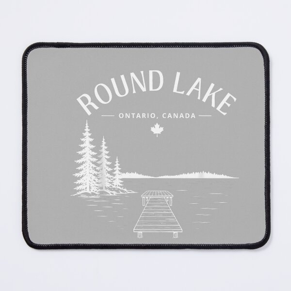 Item preview, Round Lake Dock Life Pine Trees Mountain designed and sold by GreggRoss.