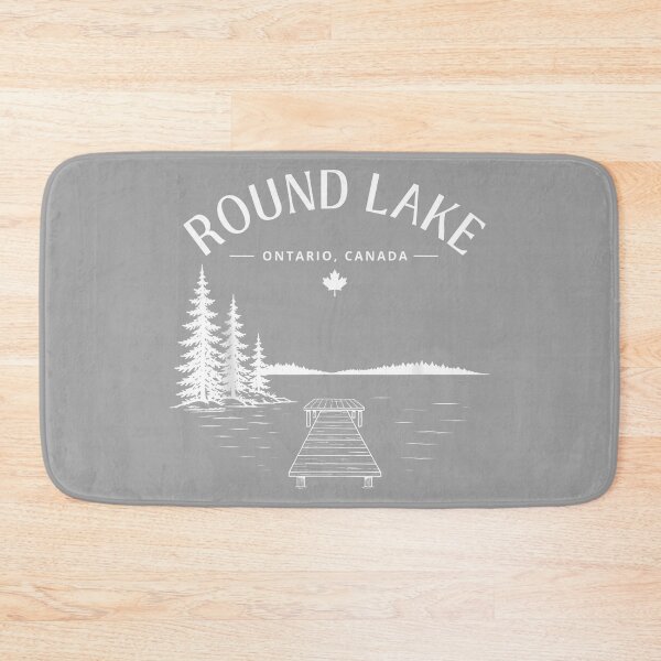Item preview, Round Lake Dock Life Pine Trees Mountain designed and sold by GreggRoss.