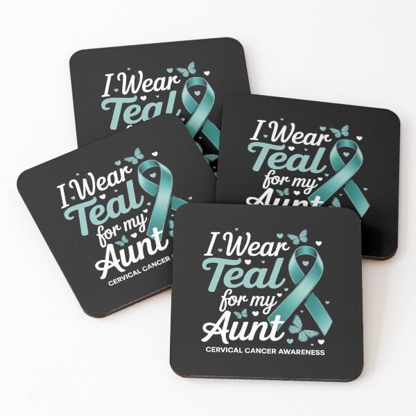 Item preview, I Wear Teal For My Aunt Cervical Cancer Awareness designed and sold by sailorjessiArt.