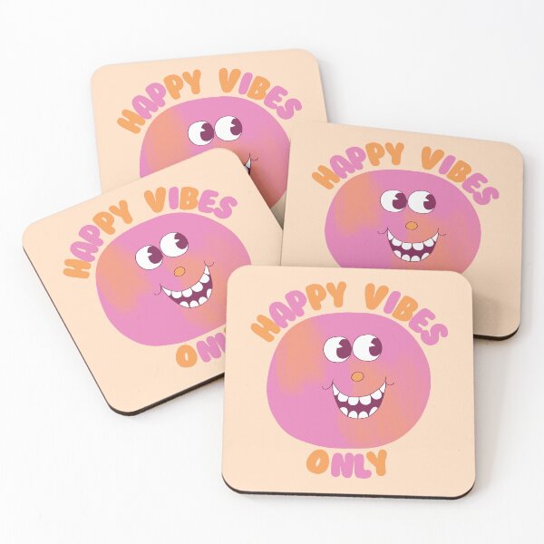 Item preview, Happy Vibes Only, Happy Face designed and sold by yellowflowerhut.