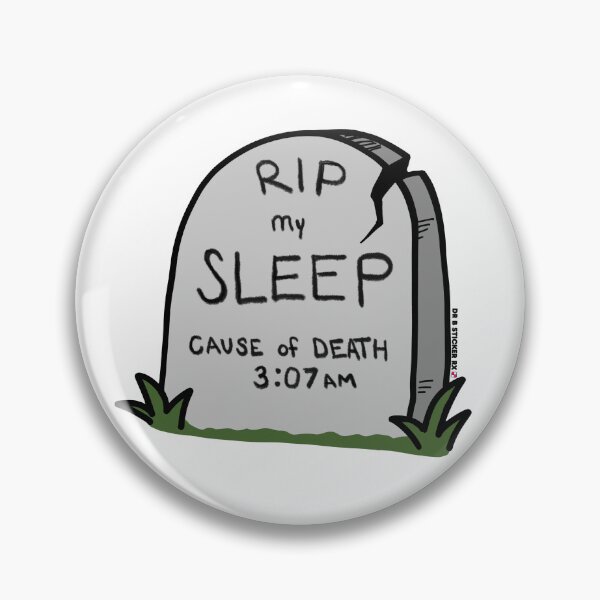 Item preview, RIP Sleep | Perimenopause Humor designed and sold by Dr. B Sticker Rx.