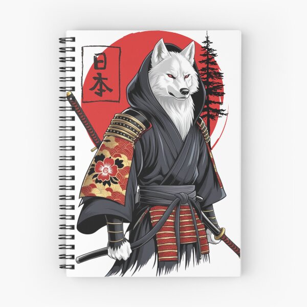 Item preview, Japanese Wolf Samurai Warrior designed and sold by yuki-hana.