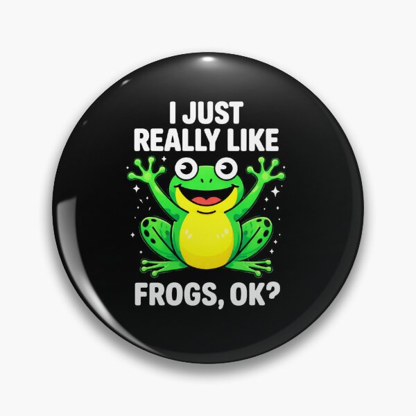 Item preview, I Just Really Like Frogs Cute Funny Cartoon Frog Lover Design designed and sold by MiALopezArt.