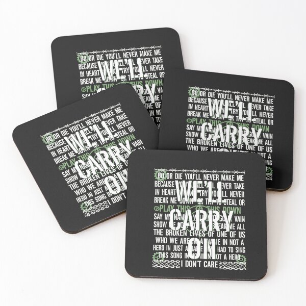 Item preview, Carry On Grunge Lyric Typography  designed and sold by folk-4-arts.