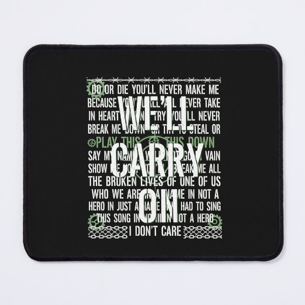 Item preview, Carry On Grunge Lyric Typography  designed and sold by folk-4-arts.