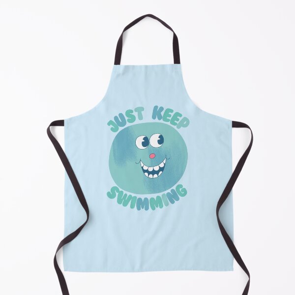 Item preview, Just Keep Swimming, Happy Face designed and sold by yellowflowerhut.