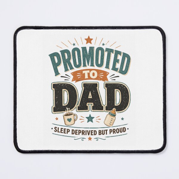 Item preview, Promoted To Dad Sleep Deprived But Proud New Dad 2026 designed and sold by JerdbordinShop.