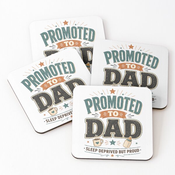 Item preview, Promoted To Dad Sleep Deprived But Proud New Dad 2026 designed and sold by JerdbordinShop.
