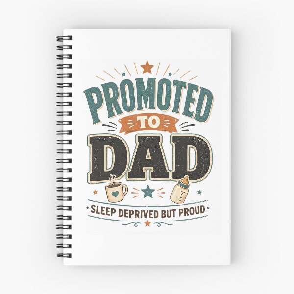 Item preview, Promoted To Dad Sleep Deprived But Proud New Dad 2026 designed and sold by JerdbordinShop.