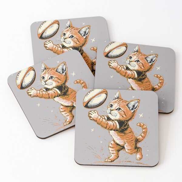 Item preview, Rugby Mens, Womens & Kids Cat Rugby Player Performance designed and sold by GreggRoss.
