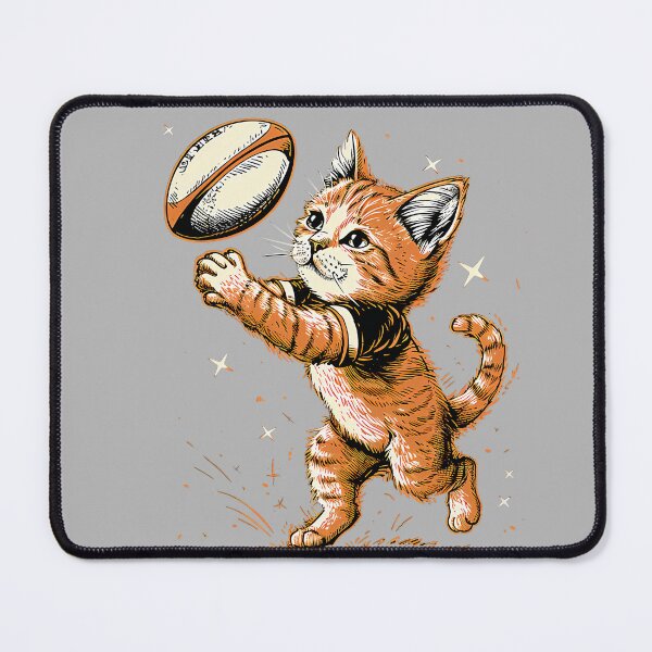 Item preview, Rugby Mens, Womens & Kids Cat Rugby Player Performance designed and sold by GreggRoss.